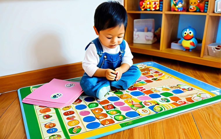 뽀로로를 모티브로 한 DIY 아이템 - Children Wearing Pororo Accessories**

"Three children playing outdoors, wearing handmade Pororo-ins...