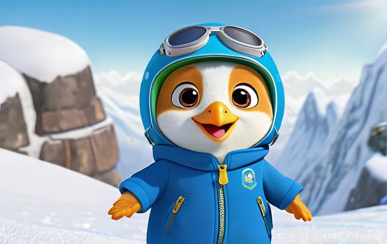 뽀로로 캐릭터별 성격 분석 - Image Prompt 1: Pororo and Crong's Snowy Adventure**