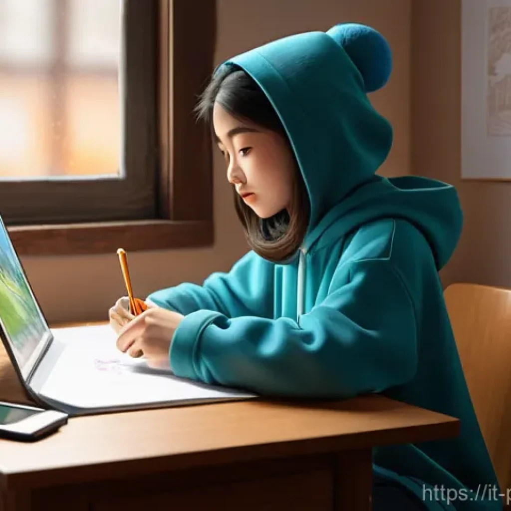 뽀로로 애니메이션의 상영 기술 - **Prompt 1: "The Aspiring Animator's Desk"**
    A vibrant, cozy indoor scene depicting a young fema...