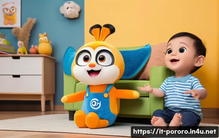 뽀로로 관련 온라인 커뮤니티 추천 - A cozy Italian family living room scene showing a mother and father sitting on a comfortable sofa wi...